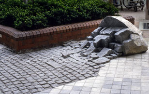 stone to the pavement