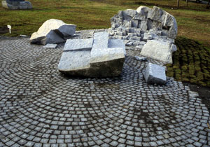 stone to the pavement