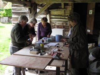 at the workshop