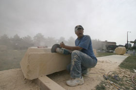 at working place
