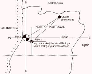 map of portugal